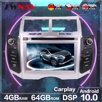 Pre Toyota Yaris 2005-2011 Android 4GB+64GB Px6 Auta GPS NavigationAuto Stereo Multimediálny Prehrávač Rádio Rekordér Vedúci Jednotky DSP