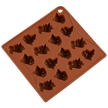 Silikónové 16 Otvory Mačka Tvar Čokoládová Torta Formy Nástroj Na Pečenie Jelly Puding Dezert Mousse Ručne Vyrábané Mydlo Zamrznutý Ľad