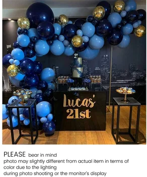 Kráľovská Modrá Balóny Garland,121pcs Modrá Latex Arch Auta Balóny, Konfety pre Dieťa Sprcha, Svadby, Narodeniny, Party Dekorácie