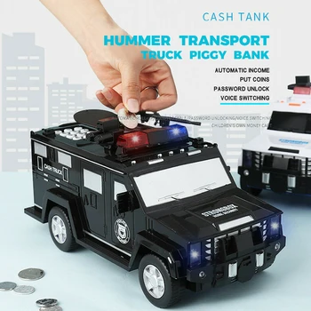 2020 Hudby Heslo Peniaze Truck Auto Prasiatko Pokladnice Papierové Peniaze Box Deti Veľké Bezpečné Uloženie Mince Box Veľké Vianočné Hračky