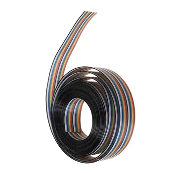 5m Rainbow Kábel 20kolíkový DuPont Drôt S 1.27 mm Line Ihrisku Pripojenie Vodičov