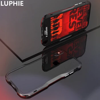 LUPHIE Pre iPhone XS Max puzdro Luxusné Slim Roztomilý Tvrdých Kovov Hliníkovej Zliatiny Shockproof Nárazníka Telefón puzdro pre iPhone XR Prípade