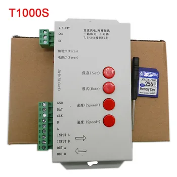 T1000S SD led Pixelov Radič,DC5~24V,pre WS2801 WS2811 WS2812B LPD6803 2048 LED controller