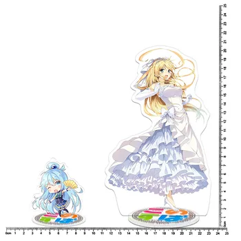 Výška 9 cm Kono Subarashii Sekai ni Syukufuku wo! Anime Akcie Obrázok Hračky Akryl Keychain Dekoratívne Ozdoby