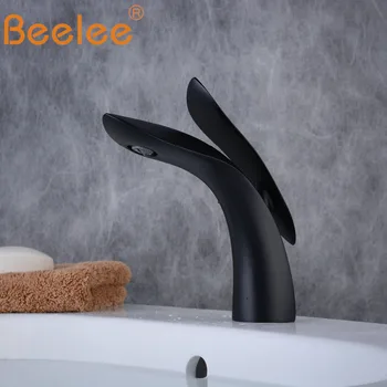 Beelee Kúpeľňa Povodí Zmiešavacie Batérie, Moderne Plavidla, Umývadlo, Vodovodné Jeden Rukoväť Záchodové Ťuknite na položku Matte Black BL8801B