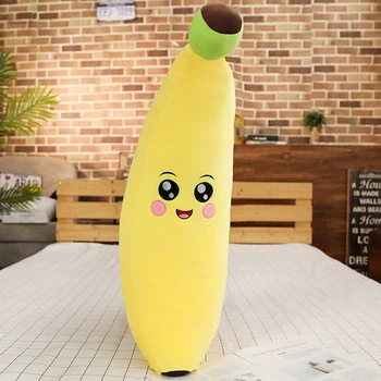 1pc 80/100 CM Roztomilý Banán je Ovocie Mäkké Plyšové Hračky Plyšové Rastlín Vankúš Bábiky pre Deti Spať Vankúš Hračka Narodeniny Darček pre Deti