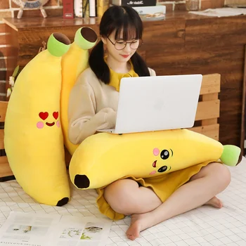 1pc 80/100 CM Roztomilý Banán je Ovocie Mäkké Plyšové Hračky Plyšové Rastlín Vankúš Bábiky pre Deti Spať Vankúš Hračka Narodeniny Darček pre Deti