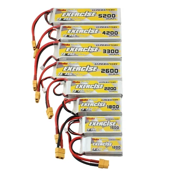 2 KS/Pack SoloGood 2S 7.4 V Lipo Batérie 1200 1500 1800 2200 2600mAh pre Štyri Osi Prechádzajúcej Stroj Batérie