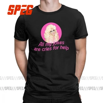 Trixie Mattel Vtipy Rupaul ' s Drag Race T-Shirts Mužov Miss Vanjie Bežné Bavlnené Tričká Krátky Rukáv T Košele 4XL 5XL Oblečenie