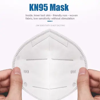 Rýchle Dodanie 5 Vrstiev Kn95 FFP2 Masky Bezpečnosti Maska Prachu Respirátor Tváre Ochranné Masky Úst Prachotesný Reuseable