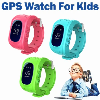 Deti GPS Tracker Hodinky Q50 Candy Farby SOS Volanie GPS Poloha OLED Núdzové Anti Stratený Náramok Náramok Dieťa Hodiny Q50