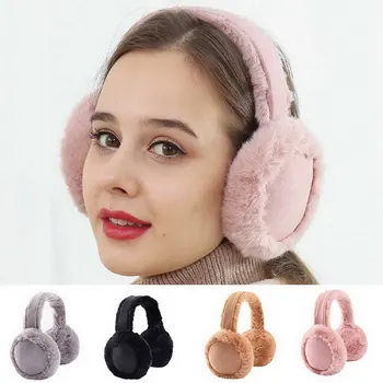 Ženy Zime Teplé Chrániče Sluchu Čelenky Ear Chránič Teplejšie Vonkajšie Plyšové Earmuff Sequin Chrániče Sluchu Načechraný Skladacia Earflap