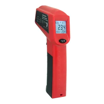 Digitálny Infračervený Teplomer Laserový Merač Teploty Non-kontakt Pyrometer Imager Vlhkomer IČ termometro Farebný LCD Svetelný Alarm