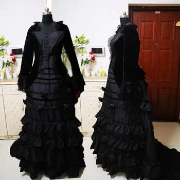 SC-463 Viktoriánskej Gotický/Vintage Šaty Halloween Divadlo šaty na Zákazku