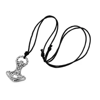 EUEAVAN 30pcs Severanov Vikingovia Amulet Koza Thor ' s Hammer Prívesok Náhrdelník Retro Vintage Šperky Mužov Darček Odkaz/Lano, Reťaz