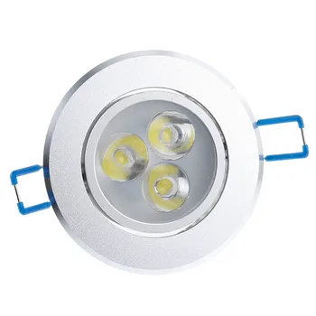 Stmievateľné 1X LED Stropné Downlight 9W 3X3W LED, Vstavaná Skriňa na Stenu Mieste svetla, Žiarovky Lampy Studená Biela Teplá Biela