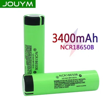 JOUYM Pôvodné 18650 Batérie NCR18650B 3,7 v 3400mah Bateria 18650 Li-ion Nabíjateľná Batéria