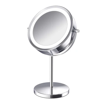 Make-up Zrkadlo na líčenie S 10X 5X Svetlá LED Osvetlené Prenosné Ručné Kozmetické Zväčšenie rozsvieti Zrkadlá VIP Dropshipping