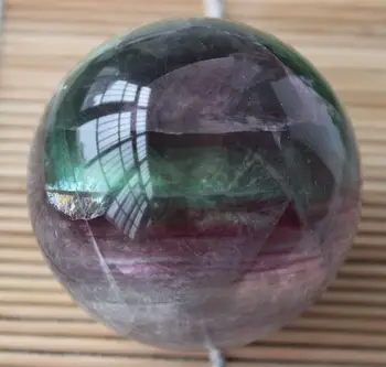 Prírodné farebné fluorite loptu leštenie krištáľová guľa