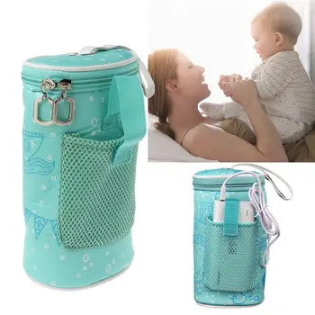 USB Baby Bottle Warmer Izolované Taška na Cestovanie Pohár Prenosné V Aute Piť Udržať v Teple Mlieko Termostat Taška Na Kŕmenie Novorodenca