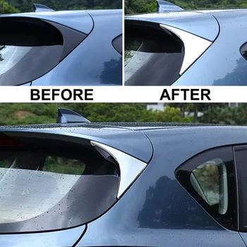 AX Chrome Zadné Okno, Spojler, Bočné Krídlo Trojuholník Pilier Post Kryt Výbava Nálepky Chránič Pre Mazda Cx-5 Cx5 2013 2016
