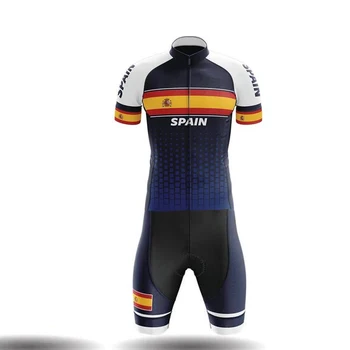 2020 Španielsko skinsuit cyklistické 20D gél abbigliamento ciclismo uomo rýchle suché telo vyhovovali priedušný cyklistický jumpsuit triatlon oblek