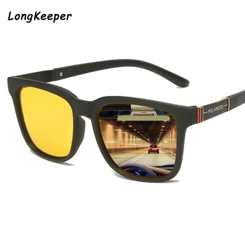 Klasické slnečné Okuliare na Nočné Videnie Mužov Polarizované Žlté Šošovky Gafas Anti-glare Jazdy Autom Slnečné Okuliare Muž Okuliare UV400 Oculos
