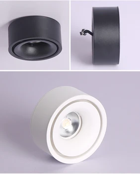Stmievateľné LED Downlight Stropné Bodové Obývacia Lampa Nordic Osvetlenie Pre Kuchyňa Uličkou Spot light Povrchovú montáž AC90-260v