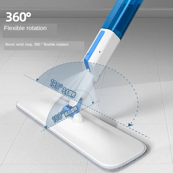 Lenivý sprej plochý mop automaticky točiť na umývanie drevené podlahy cleaning tool žiadne špinavé ruky kuchyňa umývania okien a dishcloth
