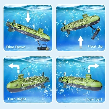 Omnibearing diaľkové ovládanie Seawolf upgrade verzia RC Veľké podmorské 6-Kanálové 35 cm RC Jadrovej Ponorky deti hračka