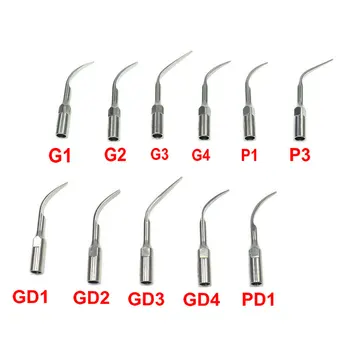 5 ks Zubná Ultrazvukové Scaler Tipy G1 G2 G3 G4 P1 P3 GD1 GD2 GD3 GD4 PD1 pre EMS Ďatľa DTE Satelec dentálnych Nástrojov