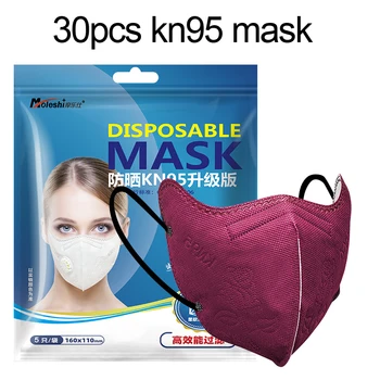 Opakovane KN95 Maska Valved Masku na Tvár a Respirátor kn95 Masku na Tvár 5 Vrstva Ochrany Proti Prachu Maska na Tvár Chrániť