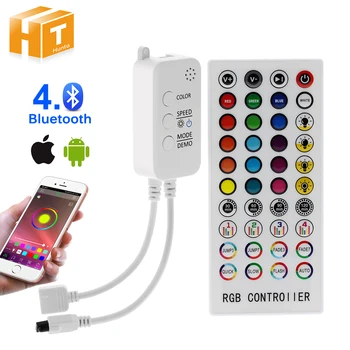 Hudba Bluetooth RGB Controller Radič DC12V 40Key IR Diaľkové ovládanie Pre 2835 5050 RGB LED Pás Svetla