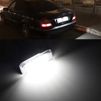 2X Auto špz svetlo 12V LED poznávacia Lampa Na Mercedes Benz C W203 5-Dverové E W211 CLS W219 SLK R171 Auto Signálneho Svetla
