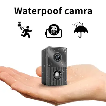 IP65 Vodotesný Fotoaparát, videokamera Videokameru Nabíjateľná Batéria s Nočné Videnie,PIR detektor Pohybu pre Vonkajšie/Vnútorné