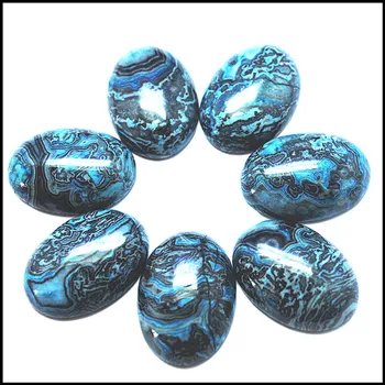 10pcs prírody modrý kameň cabochons oválny tvar top fashion, diy, šperky, doplnky veľkosť 10x14mm 13x18mm 15x20mm 18x25mm veľkoobchod