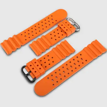MAIKES Kvality Fluóru Gumy Watchbands 20 mm 22 mm 24 mm Rýchle Uvoľnenie Bar Športové Hodinky Kapela Vhodné Pre Každú Značku Hodiniek Popruh