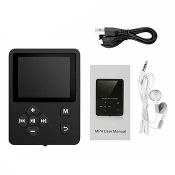 Prenosný Mini Hudobný Prehrávač s 1,8 Palcový TFT Displej Prenosné Tlačidlo Ovládanie Digitálny MP3 FM Zvuku