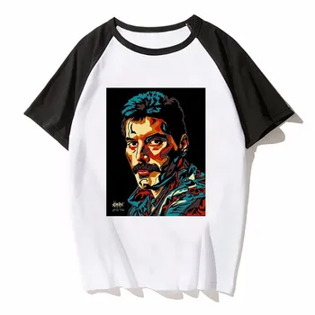 Freddie Mercury T Shirt Nový Príchod 2018 Muži Móda Tlačené T-Shirt kráľovná kapela Bežné Dizajn Hudby Tričko Lumbálna Pohode Topy