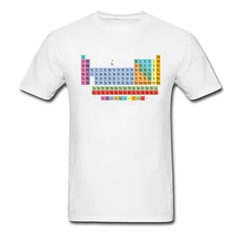 Matematika T Shirt Periodickú Tabuľku Prvkov Lete Kvalitné Bavlnené Oblečenie pre Mužov Prvok Prekvapenie Vtipné Tričko Grafické Teeshirt