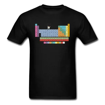 Matematika T Shirt Periodickú Tabuľku Prvkov Lete Kvalitné Bavlnené Oblečenie pre Mužov Prvok Prekvapenie Vtipné Tričko Grafické Teeshirt