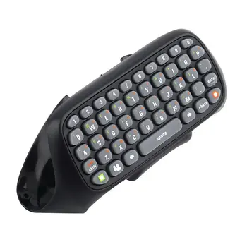 Mini Klávesnica Bezdrôtový ovládač Text Messenger Klávesnice 47 klávesy Chatpad Klávesnica pre Xbox 360 Hra Controller Black