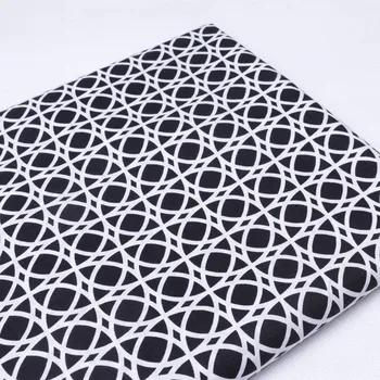 1 meter bavlnenej tkaniny špeciálne geometrické tlač ručné DIY odev handričkou T559