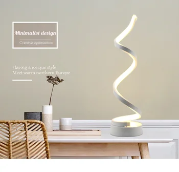 Moderný Jednoduchý Profilovaných Hliníkových Stolná Lampa LED Nočné Svetlo Kovové Svetlo Domov Dekoratívne Posteľ Strane Haly, Spálne, Lampy na Čítanie Tabuľka