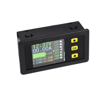 Digitálny Voltmeter Ammeter DC90V20A Wattmeter Napätia, Prúdu Kapacita Merač Energie Tester Nabíjania a vybíjania merania