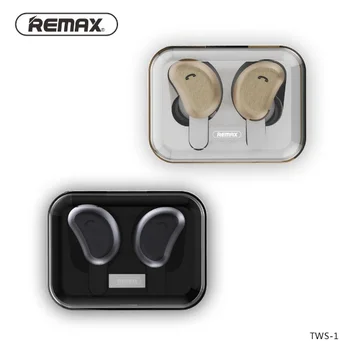 Remax TWS Bluetooth slúchadlá bezdrôtové 3D stereo Dvojité ucho telefónov, headset, handsfree hovory Mini Bezdrôtová 4.1