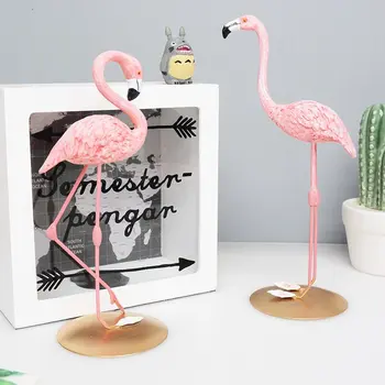 Desktop Krásne Ružové Plameniaky Obrázok pre Dievča Hot Valentines 1 Sada Flamingo Mini Súsošie, Socha Domáce Dekorácie