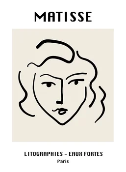 Henri Matisse Wall Art Plagáty a Vytlačí Plátno na Maľovanie Abstraktné Línie Obrázky Pre Obývacia Izba Moderný Dekor