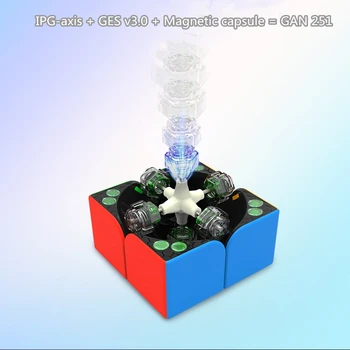 GAN 251M Magnetické profissional kocka 2x2x2 magic cube
