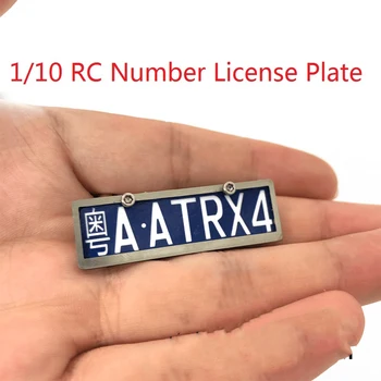 RC Metal Číslo špz Dekorácie 46*18 MM pre 1/10 1/8 RC Auta Traxxas TRX-4 Axial SCX10 90046 D90 RC Crawler Tamiya HSP